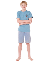 Boys Search Icon T-Shirt in Storm Blue