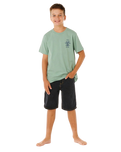 Boys Search Icon T-Shirt in Aloe