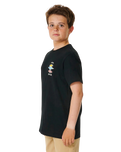 Boys Search Icon T-Shirt in Black
