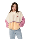 The Rip Curl Girls Girls Surf Revival ZT Polar Fleece Jacket in Shell