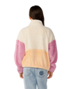 The Rip Curl Girls Girls Surf Revival ZT Polar Fleece Jacket in Shell