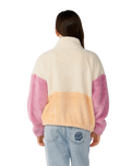 The Rip Curl Girls Girls Surf Revival ZT Polar Fleece Jacket in Shell