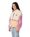 The Rip Curl Girls Girls Surf Revival ZT Polar Fleece Jacket in Shell