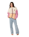 The Rip Curl Girls Girls Surf Revival ZT Polar Fleece Jacket in Shell