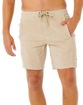 The Rip Curl Mens Classic Surf Cord Walkshorts in Bone