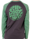 Boys Wettie Icon Long Sleeve T-Shirt in Grass Green