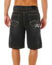 Inner Visions Denim Walkshorts in Dark Acid Black