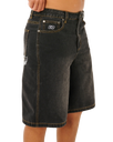 Inner Visions Denim Walkshorts in Dark Acid Black