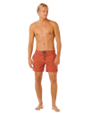 The Rip Curl Mens Mirage Retro Golden Hour Boardshorts in Baked Clay