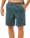 Premium Surf Cord Volley Shorts in Pine Night