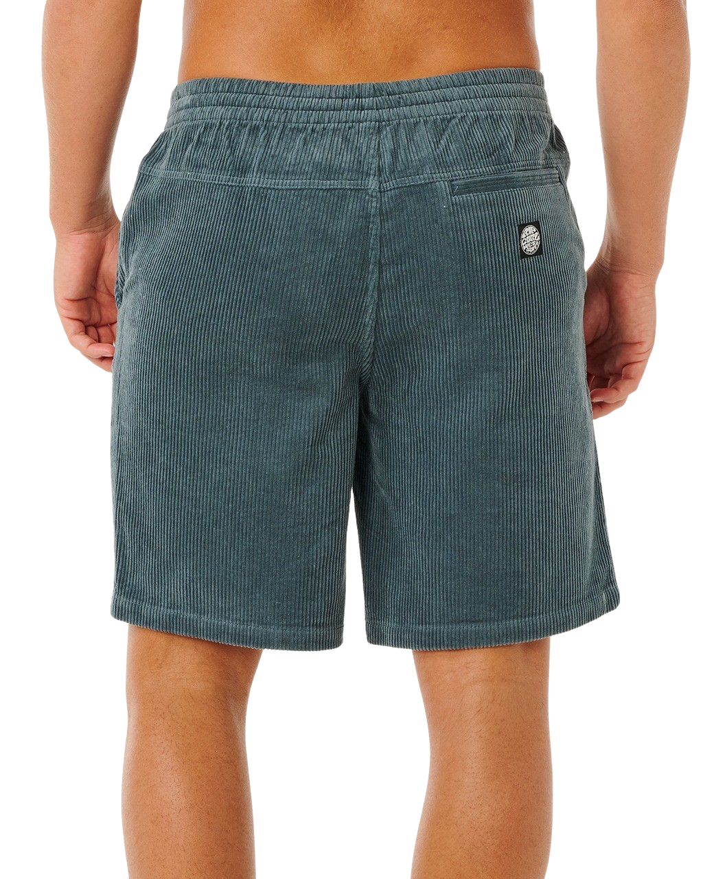 Premium Surf Cord Volley Shorts in Pine Night
