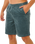 Premium Surf Cord Volley Shorts in Pine Night