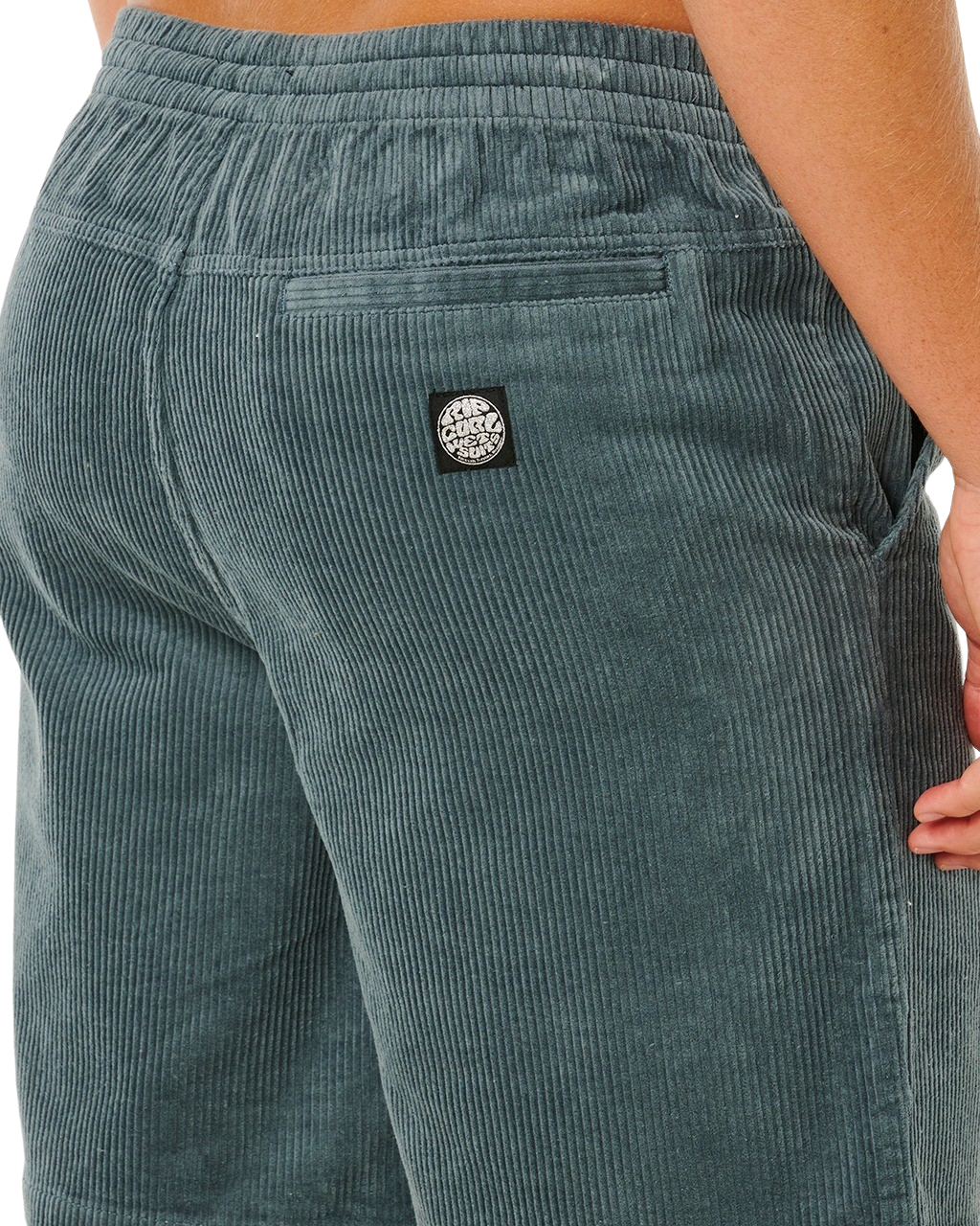 Premium Surf Cord Volley Shorts in Pine Night