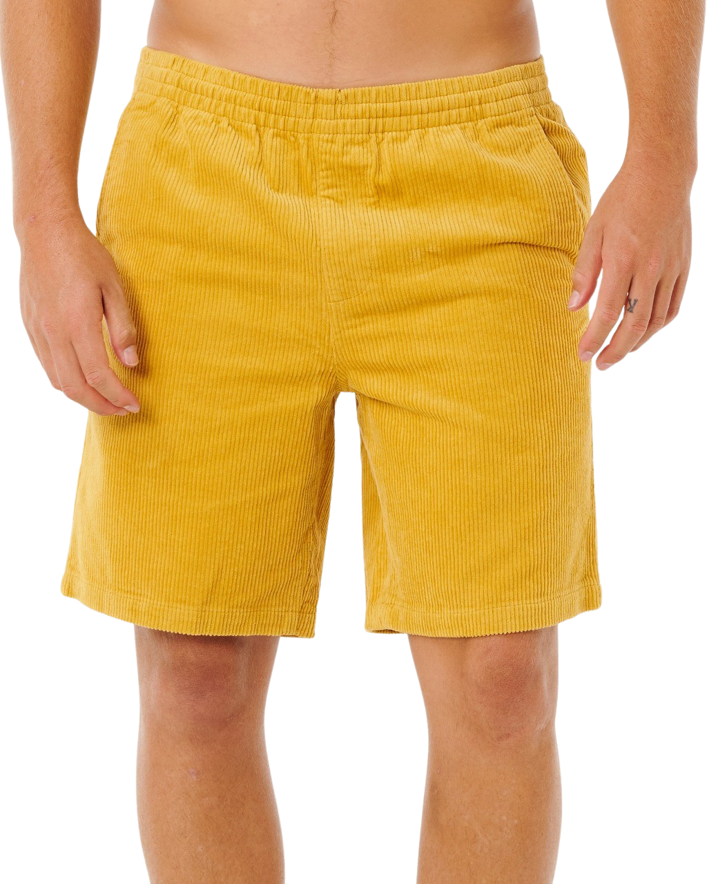Premium Surf Cord Volley Shorts in Golden Hour
