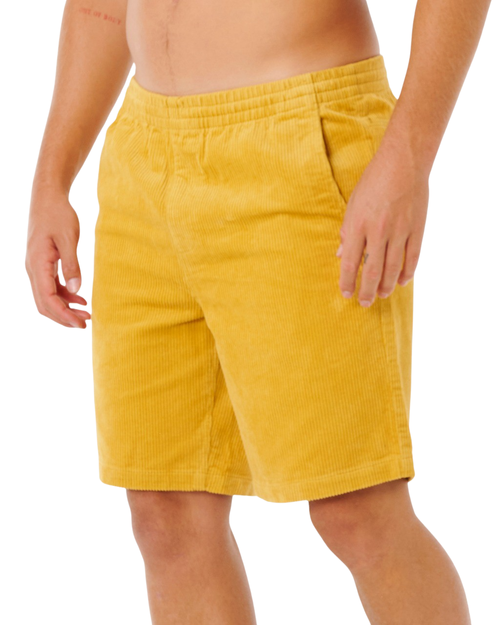 Premium Surf Cord Volley Shorts in Golden Hour