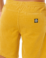 Premium Surf Cord Volley Shorts in Golden Hour