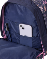The Rip Curl Double Dome 24L Backpack in Navy & Pink