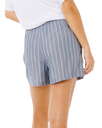 Beach Days Pinstripe Shorts in Dusty Blue
