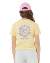 The Rip Curl Girls Girls Sunset Skies Crop T-Shirt in Banana