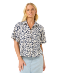 The Rip Curl Womens Las Dalias Shirt in Navy