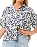 The Rip Curl Womens Las Dalias Shirt in Navy