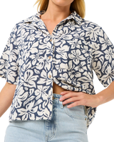 The Rip Curl Womens Las Dalias Shirt in Navy