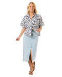 The Rip Curl Womens Las Dalias Shirt in Navy