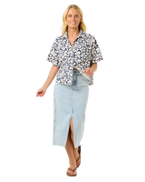 The Rip Curl Womens Las Dalias Shirt in Navy