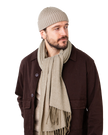 The Barts Mens Soho Scarf in Taupe