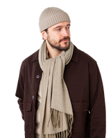 The Barts Mens Soho Scarf in Taupe