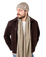 The Barts Mens Soho Scarf in Taupe