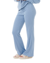 Cosy Flare Trousers in Blue Marle