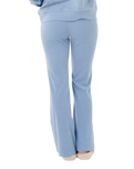 Cosy Flare Trousers in Blue Marle