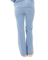 Cosy Flare Trousers in Blue Marle