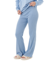 Cosy Flare Trousers in Blue Marle