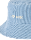 The Rip Curl Womens Icons Of Surf Bucket Hat in Washed Blue