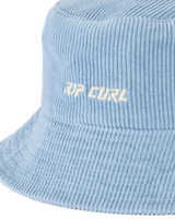 The Rip Curl Womens Icons Of Surf Bucket Hat in Washed Blue