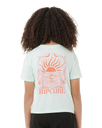 Girls Sunrise Crop T-Shirt in Mint