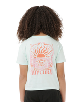 Girls Sunrise Crop T-Shirt in Mint