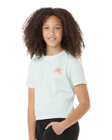 Girls Sunrise Crop T-Shirt in Mint