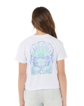 Girls Sunrise Crop T-Shirt in White