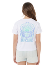 Girls Sunrise Crop T-Shirt in White