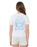 Girls Sunrise Crop T-Shirt in White