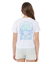 Girls Sunrise Crop T-Shirt in White