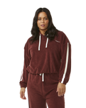 The Rip Curl Womens Revival Terry Hoodie in Plum