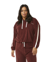 The Rip Curl Womens Revival Terry Hoodie in Plum