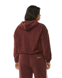 The Rip Curl Womens Revival Terry Hoodie in Plum