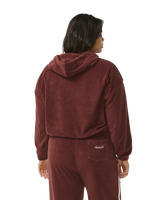 The Rip Curl Womens Revival Terry Hoodie in Plum