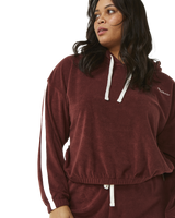 The Rip Curl Womens Revival Terry Hoodie in Plum