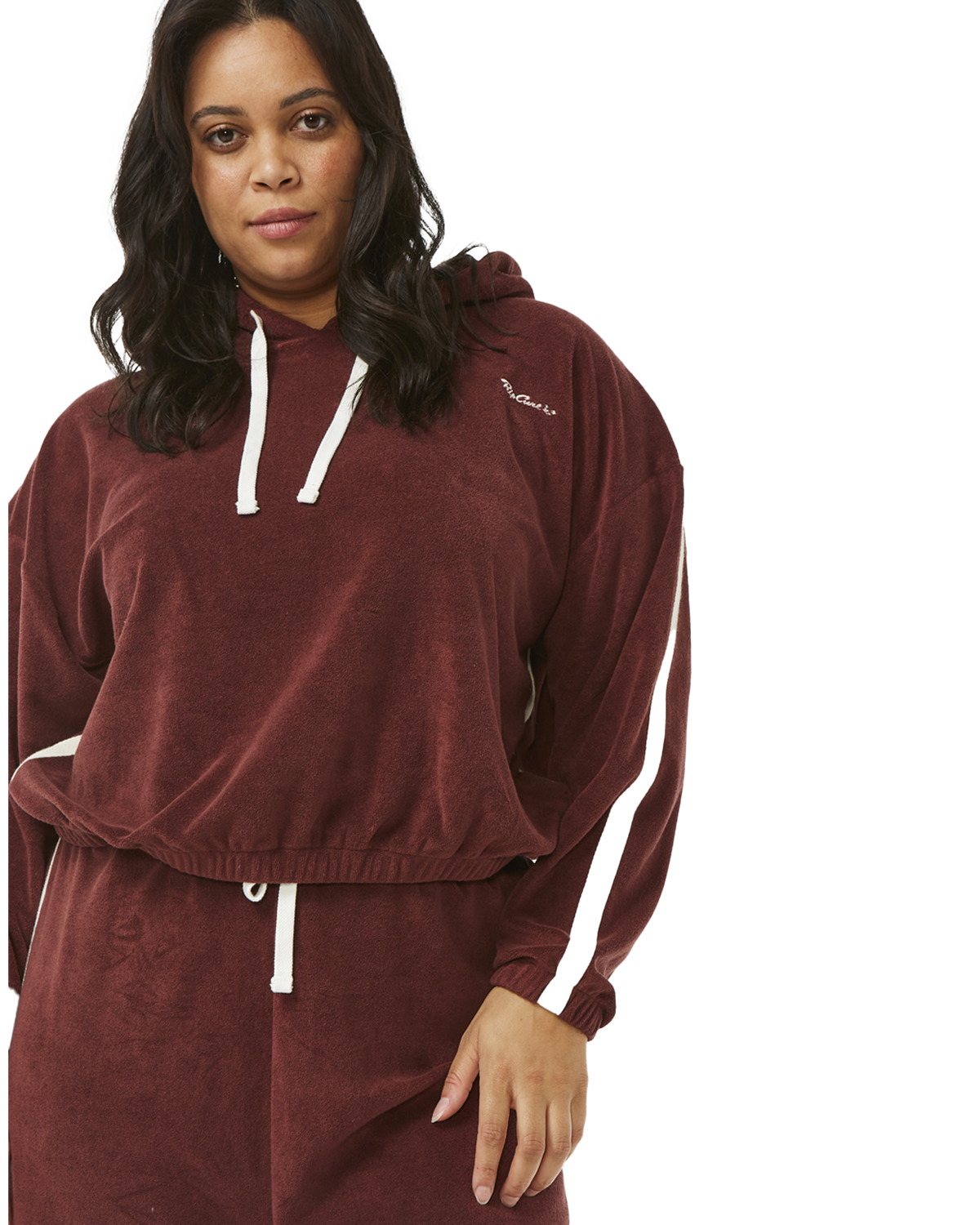 The Rip Curl Womens Revival Terry Hoodie in Plum